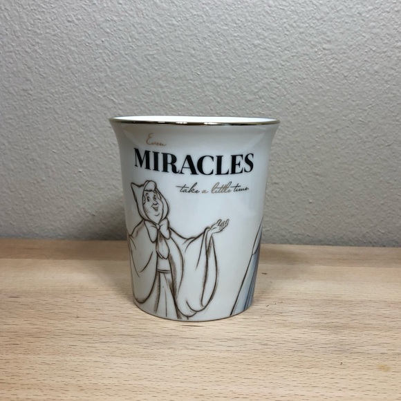 Disney Cinderella Even Miracles Take A Little Time Mug With Gold Handle - Picture 5 of 10